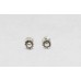 Charm Stud Earrings Sterling Silver 925 Women Men Unisex Child Girl Boy Engraved Handmade Stud32